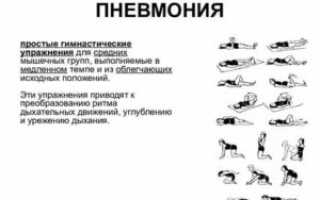 Лечебная физкультура при пневмонии