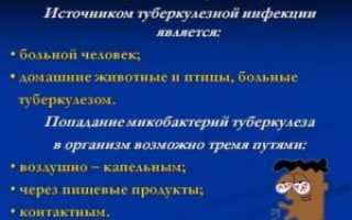 Основной путь передачи туберкулеза
