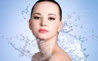 Умываться минеральной водой