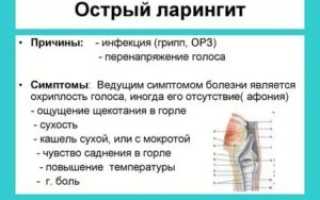 Сколько лечится ларингит у взрослых